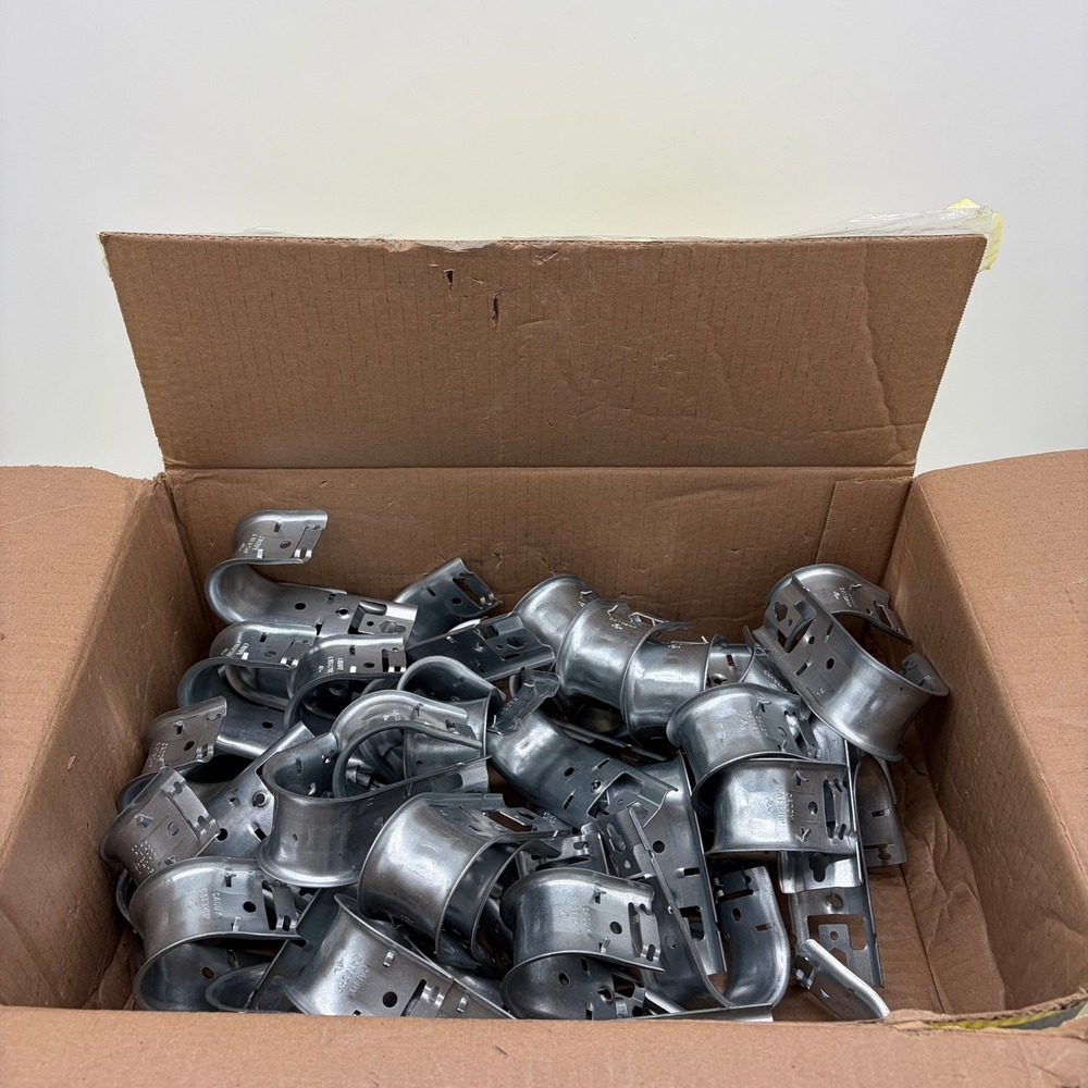 Lot of 50 Caddy CAT32HP 2 inch J-Hooks with Retainers Galvanized Cable Support